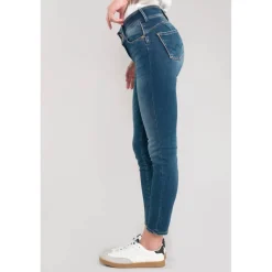 Jeans push-up slim ULTRA PULP, 7/8ème bleu Lise en coton