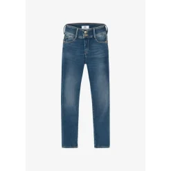 Jeans push-up slim ULTRA PULP, 7/8ème bleu Lise en coton