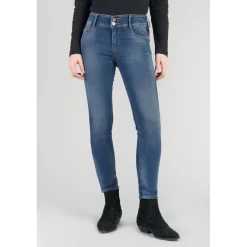 Jeans push-up slim ULTRA PULP, 7/8ème bleu en coton Yas