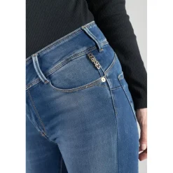 Jeans push-up slim ULTRA PULP, 7/8ème bleu en coton Yas