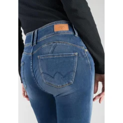 Jeans push-up slim ULTRA PULP, 7/8ème bleu en coton Yas