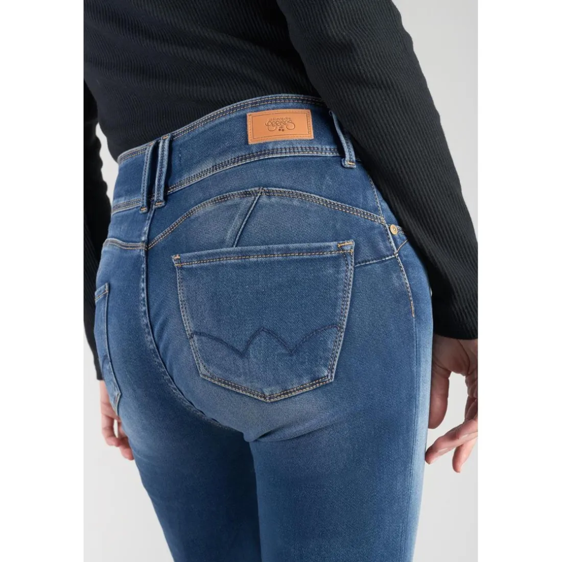 Jeans push-up slim ULTRA PULP, 7/8ème bleu en coton Yas