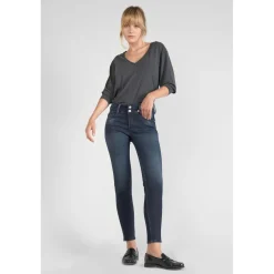 Jeans push-up slim ULTRA PULP, 7/8ème bleu en coton Gail