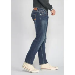 Jeans regular, droit 800/12, longueur 34 bleu en coton Oscar