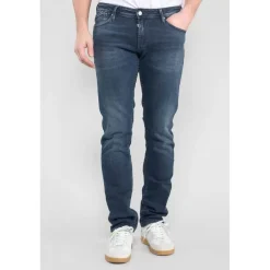 Jeans regular, droit 800/12, longueur 34 bleu Xeno en coton