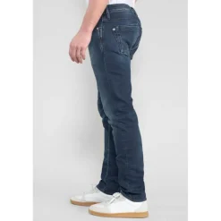 Jeans regular, droit 800/12, longueur 34 bleu Xeno en coton