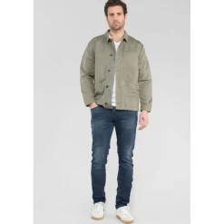 Jeans regular, droit 800/12, longueur 34 bleu Xeno en coton
