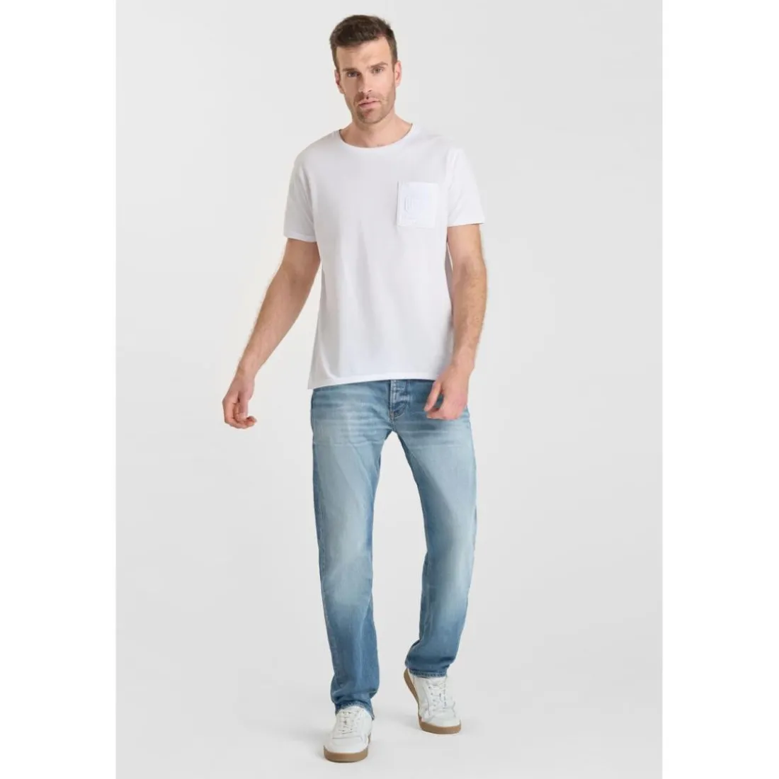 Jeans regular, droit 800/12, longueur 34 bleu Earl