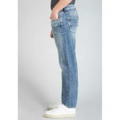 Jeans regular, droit 700/20, longueur 34 bleu en coton