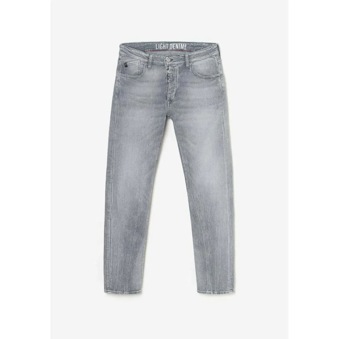 Jeans regular, droit 700/22, longueur 34 gris en coton