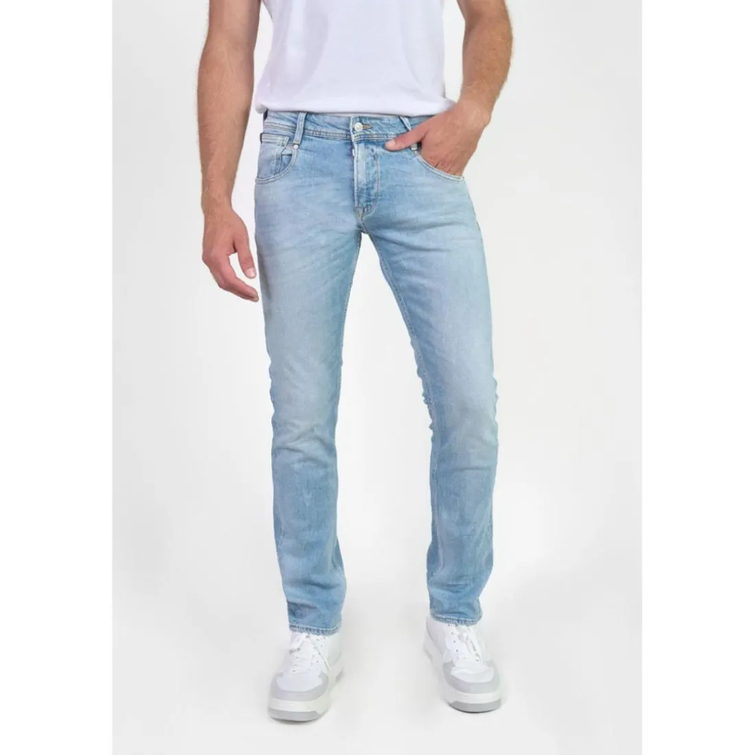 Jeans regular, droit 800/12, longueur 34 bleu Milo