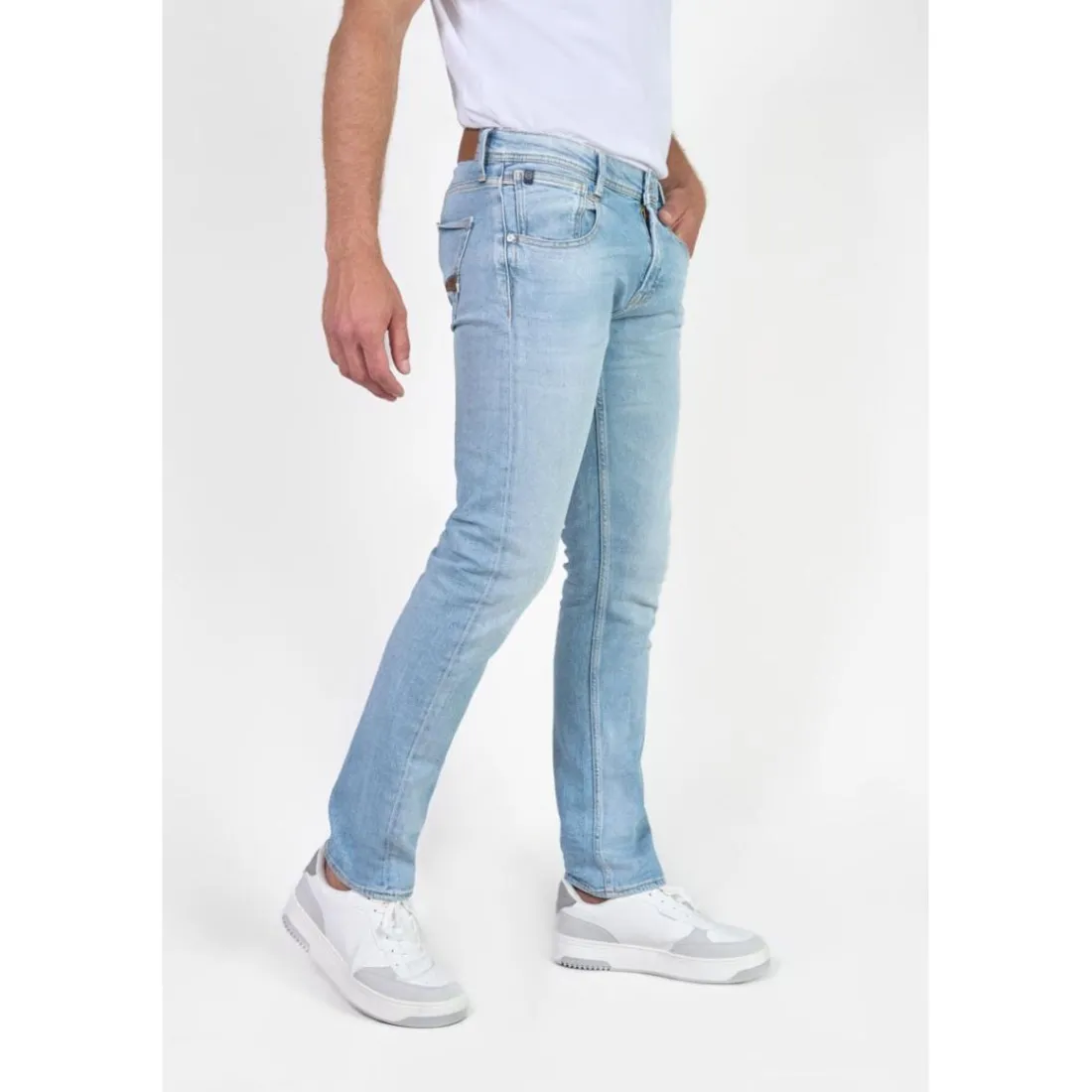 Jeans regular, droit 800/12, longueur 34 bleu Milo
