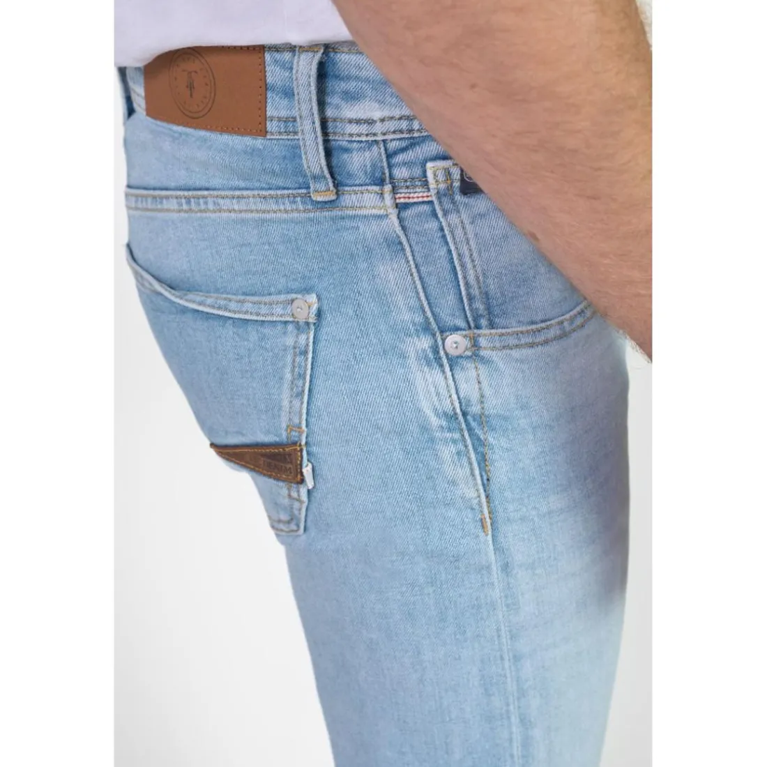 Jeans regular, droit 800/12, longueur 34 bleu Milo