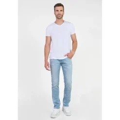 Jeans regular, droit 800/12, longueur 34 bleu Milo