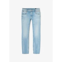 Jeans regular, droit 800/12, longueur 34 bleu Milo