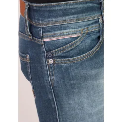 Jeans regular, droit 800/12, longueur 34 bleu Toby en coton