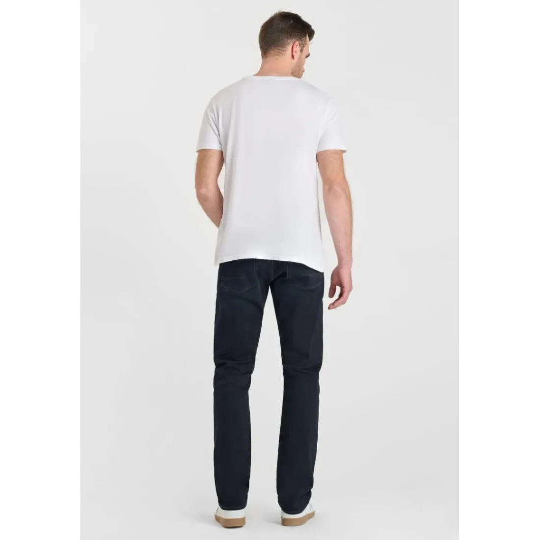 Jeans regular, droit 800/12, longueur 34 bleu en coton Xan