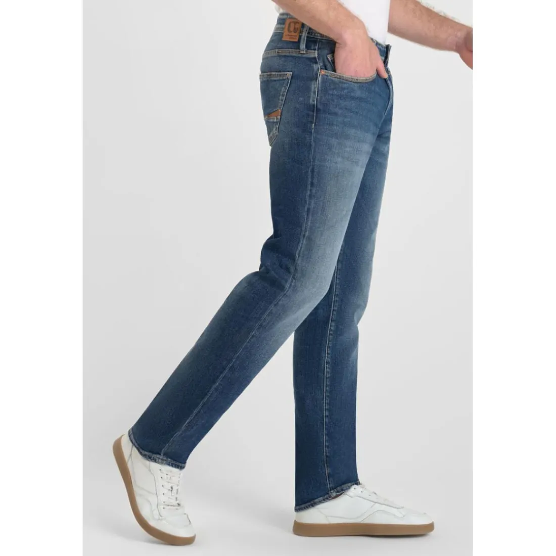 Jeans regular, droit 800/12, longueur 34 bleu Seth