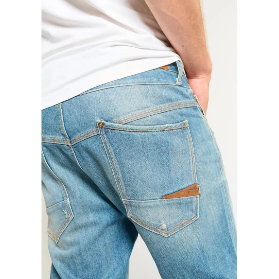 Jeans regular, droit 800/60 loose , longueur 34 bleu Vic
