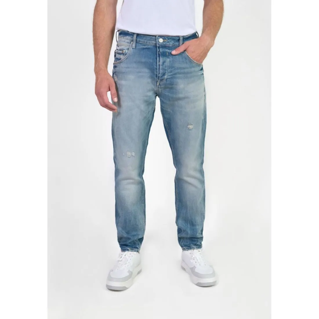 Jeans regular, droit 800/60 loose , longueur 34 bleu Vic
