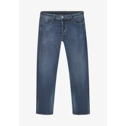 Jeans regular, droit 800/60 loose, longueur 34 bleu Joey en coton