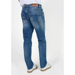 Jeans regular, droit 800/60 loose , longueur 34 bleu en coton Ty