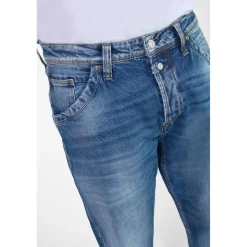 Jeans regular, droit 800/60 loose , longueur 34 bleu en coton Ty
