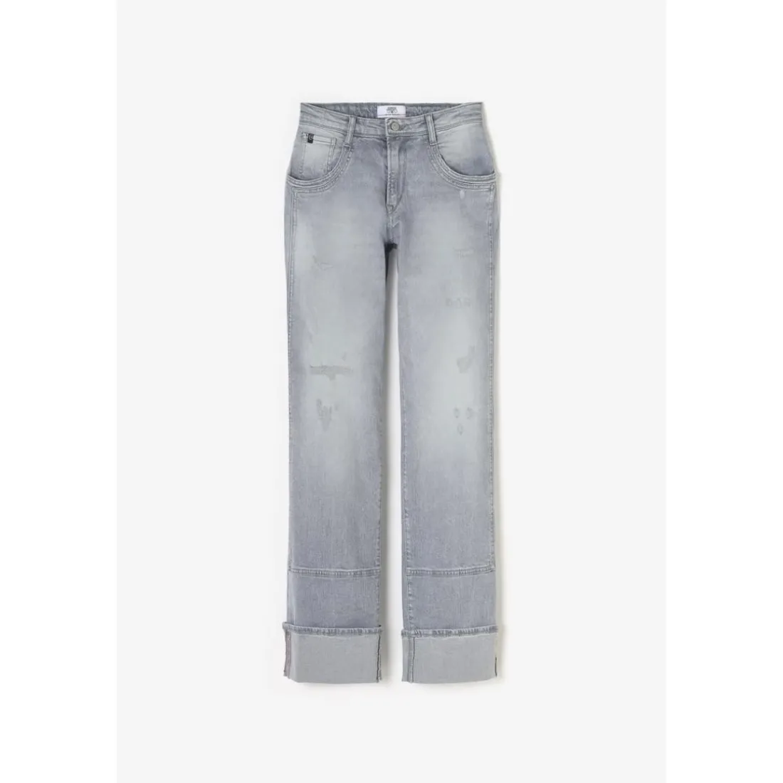 Jeans regular, droit 400/28 regular loose taille haute, longueur 34 gris Skye