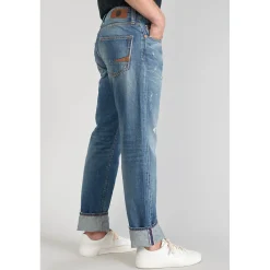 Jeans regular, droit 700/20 regular, longueur 34 bleu en coton Milo