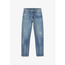 Jeans regular, droit 700/20 regular, longueur 34 bleu en coton Milo
