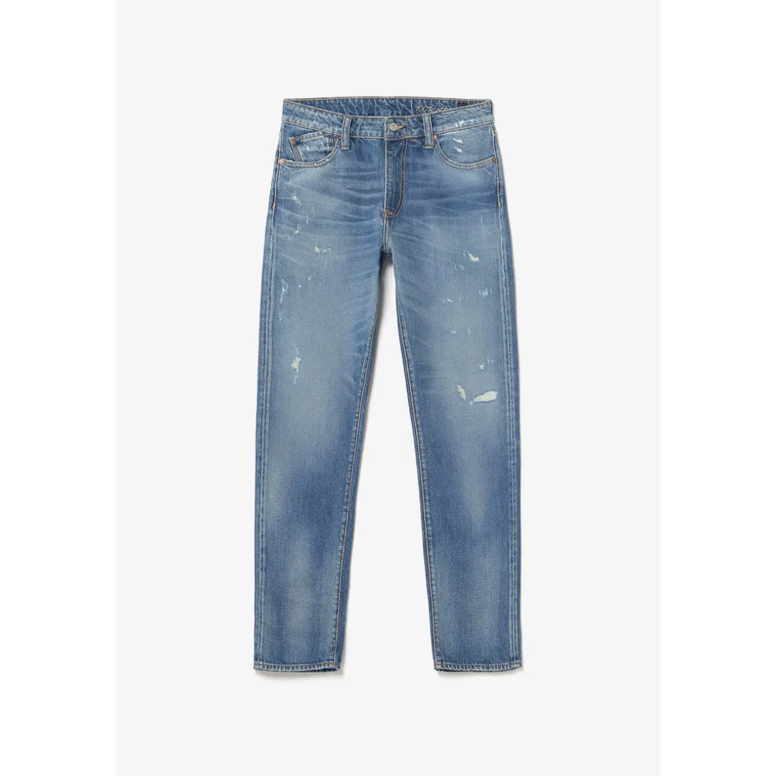 Jeans regular, droit 700/20 regular, longueur 34 bleu en coton Milo
