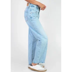 Jeans regular, droit 400/28 regular loose taille haute, longueur 34 bleu Fawn
