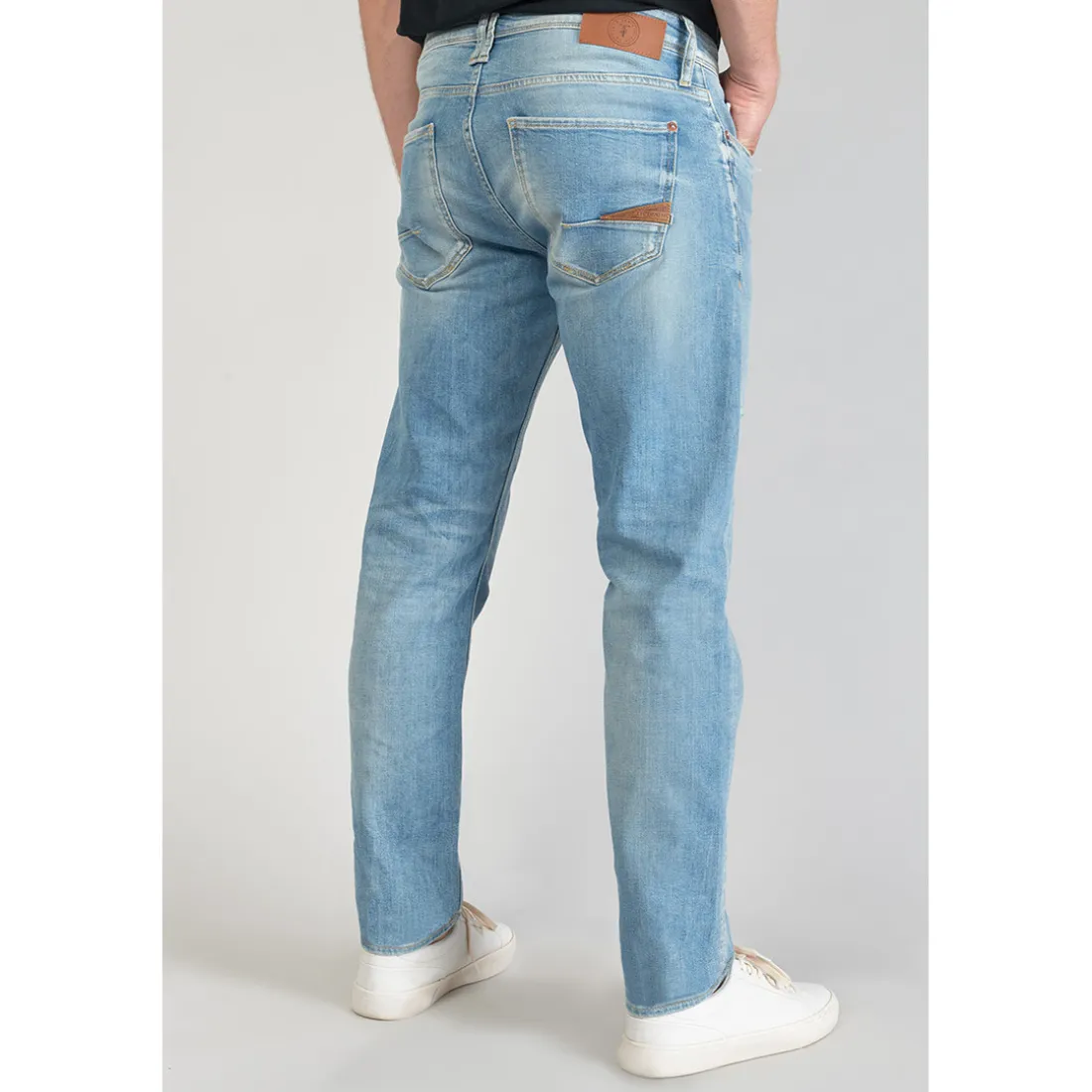 Jeans regular, droit 700/17 relax, longueur 34 bleu en coton Kai