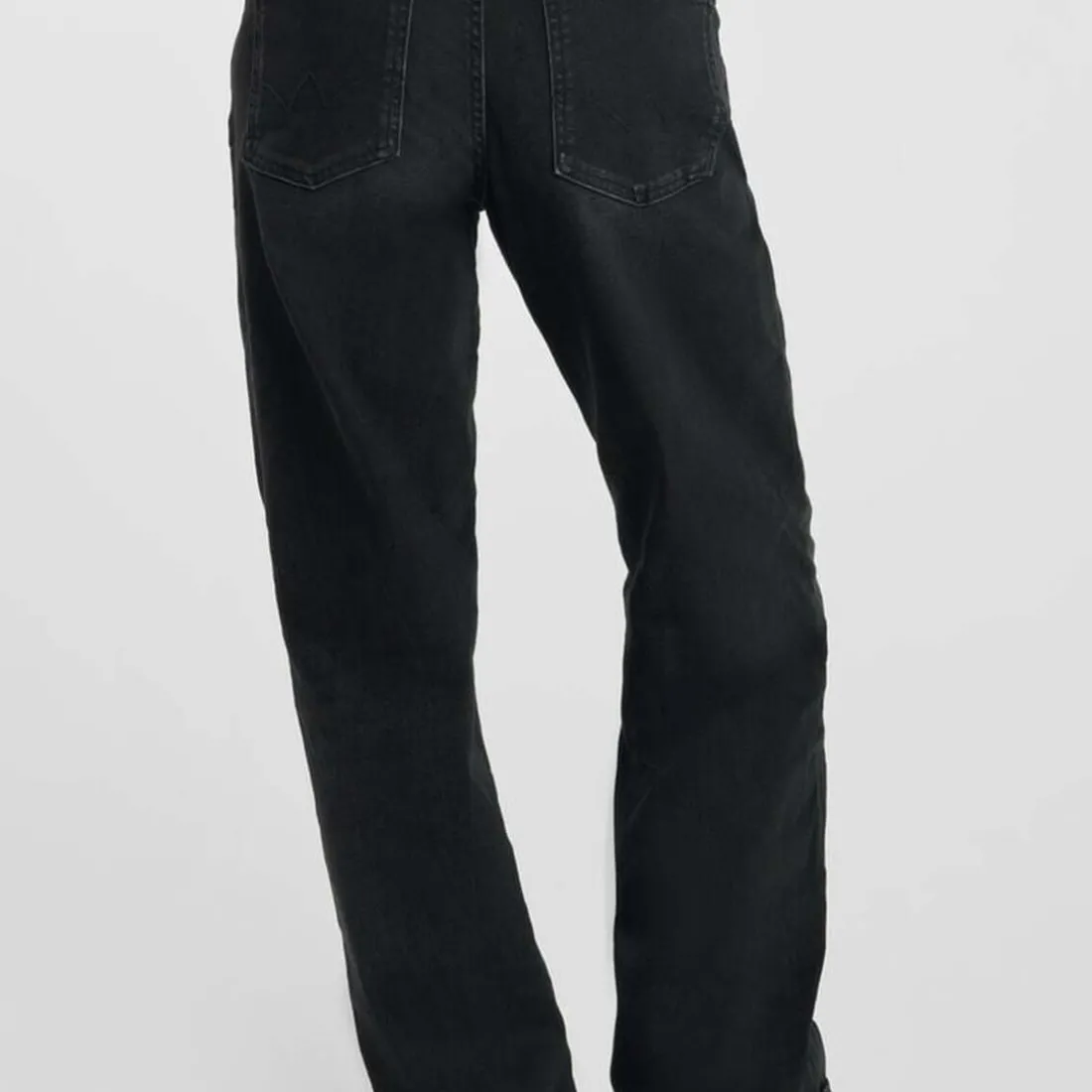 Jeans regular, droit 400/28 wide leg taille haute, longueur 34 noir Nora