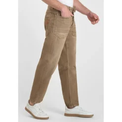 Jeans regular, droit HOBO, longueur 34 beige en coton Ari
