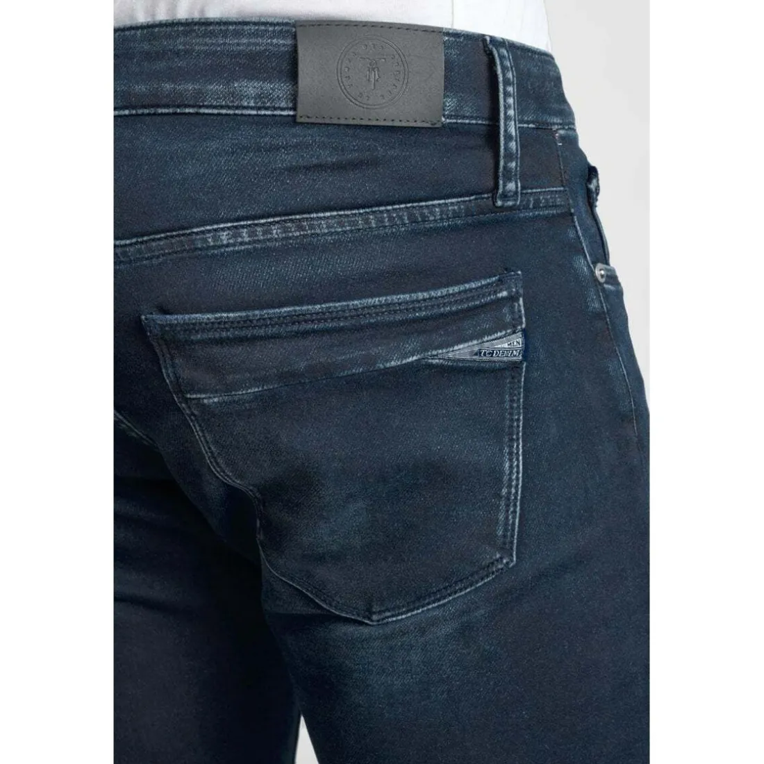 Jeans regular, droit 800/12JO, longueur 34 bleu en coton Sam