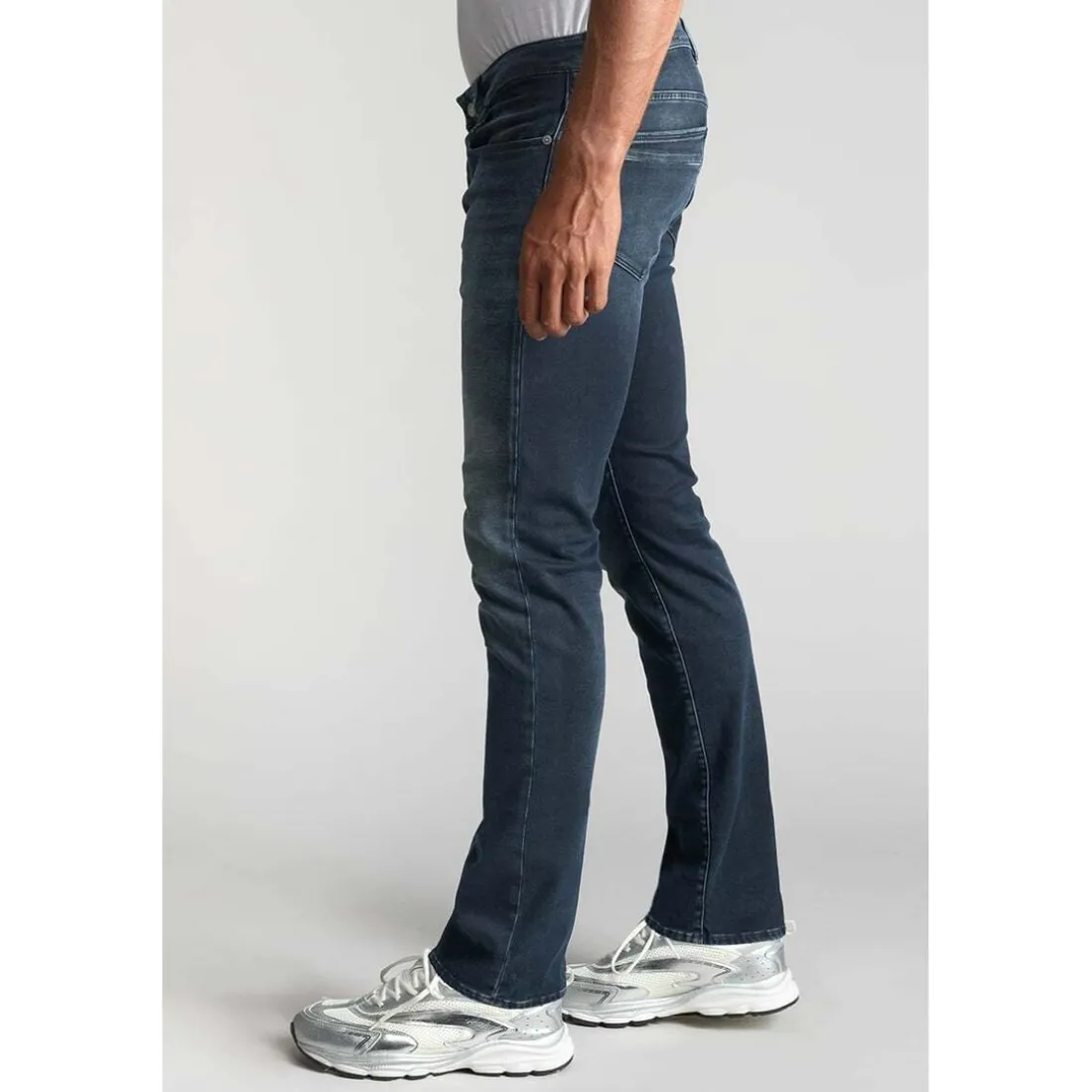Jeans regular, droit 800/12JO, longueur 34 bleu en coton Sam