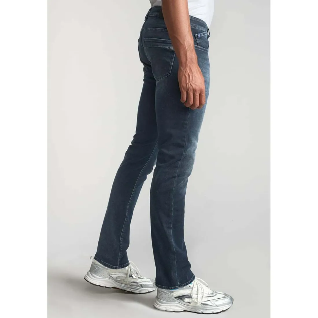 Jeans regular, droit 800/12JO, longueur 34 bleu en coton Sam