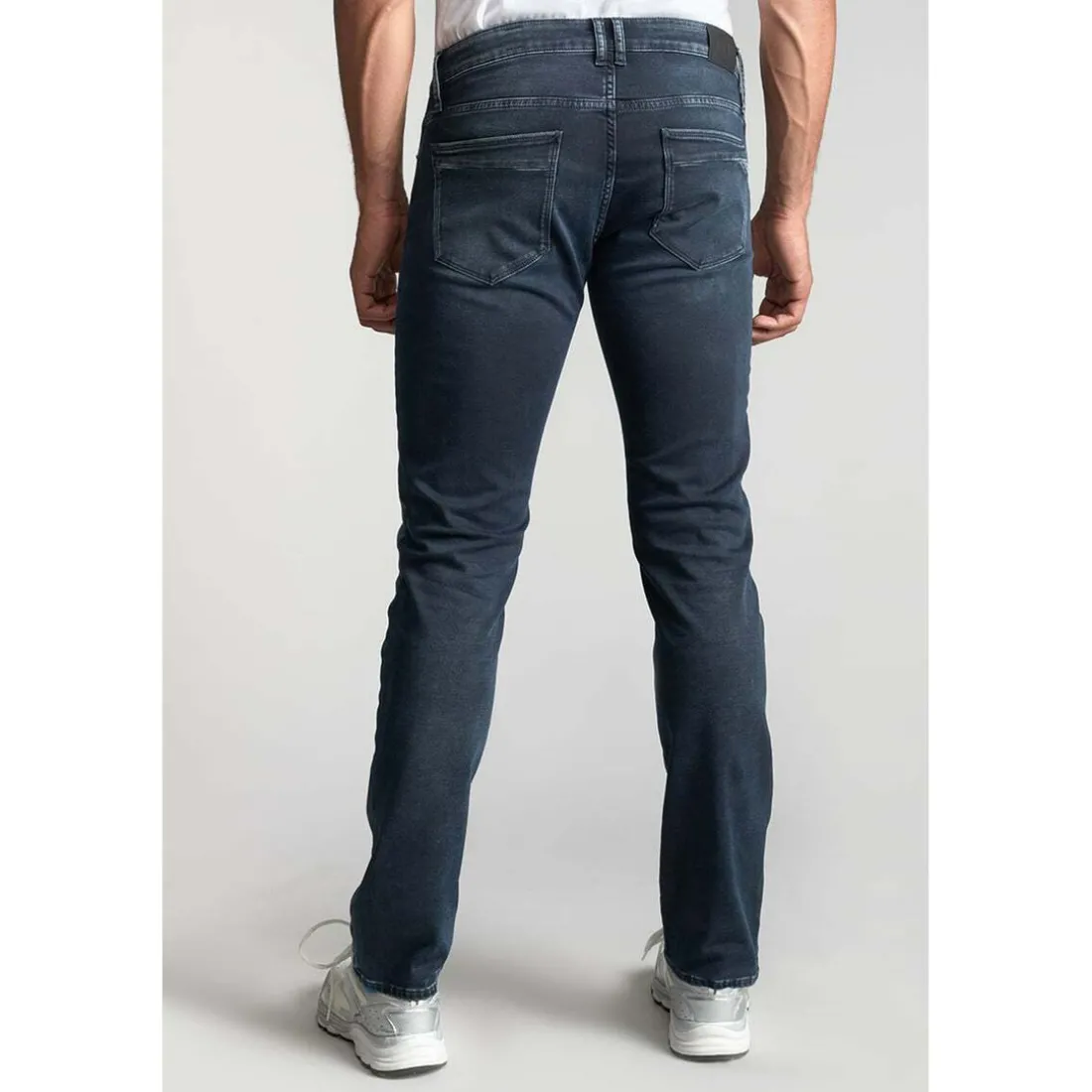 Jeans regular, droit 800/12JO, longueur 34 bleu en coton Sam
