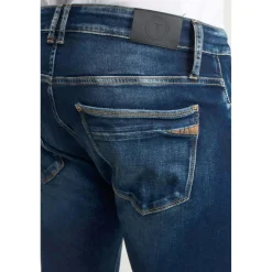 Jeans regular, droit 800/12JO, longueur 34 bleu en coton Mick