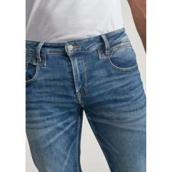 Jeans regular, droit 800/12JO, longueur 34 bleu en coton Quinn