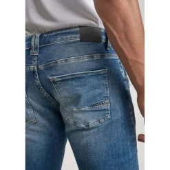 Jeans regular, droit 800/12JO, longueur 34 bleu en coton Quinn