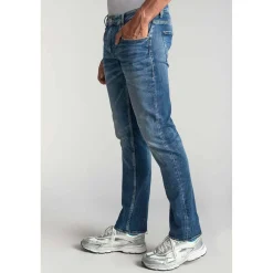 Jeans regular, droit 800/12JO, longueur 34 bleu en coton Quinn