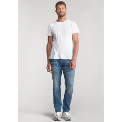Jeans regular, droit 800/12JO, longueur 34 bleu en coton Quinn