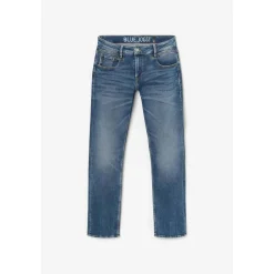 Jeans regular, droit 800/12JO, longueur 34 bleu en coton Quinn