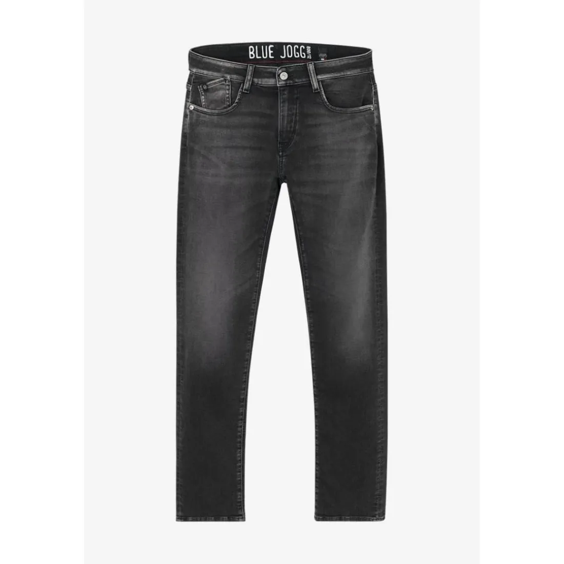 Jeans regular, droit jogg 800/12 regular , longueur 34 noir Aiden en coton