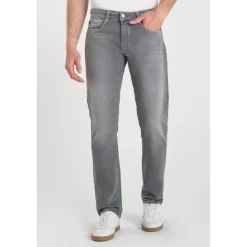 Jeans regular, droit jogg 800/12 regular , longueur 34 gris en coton Matt