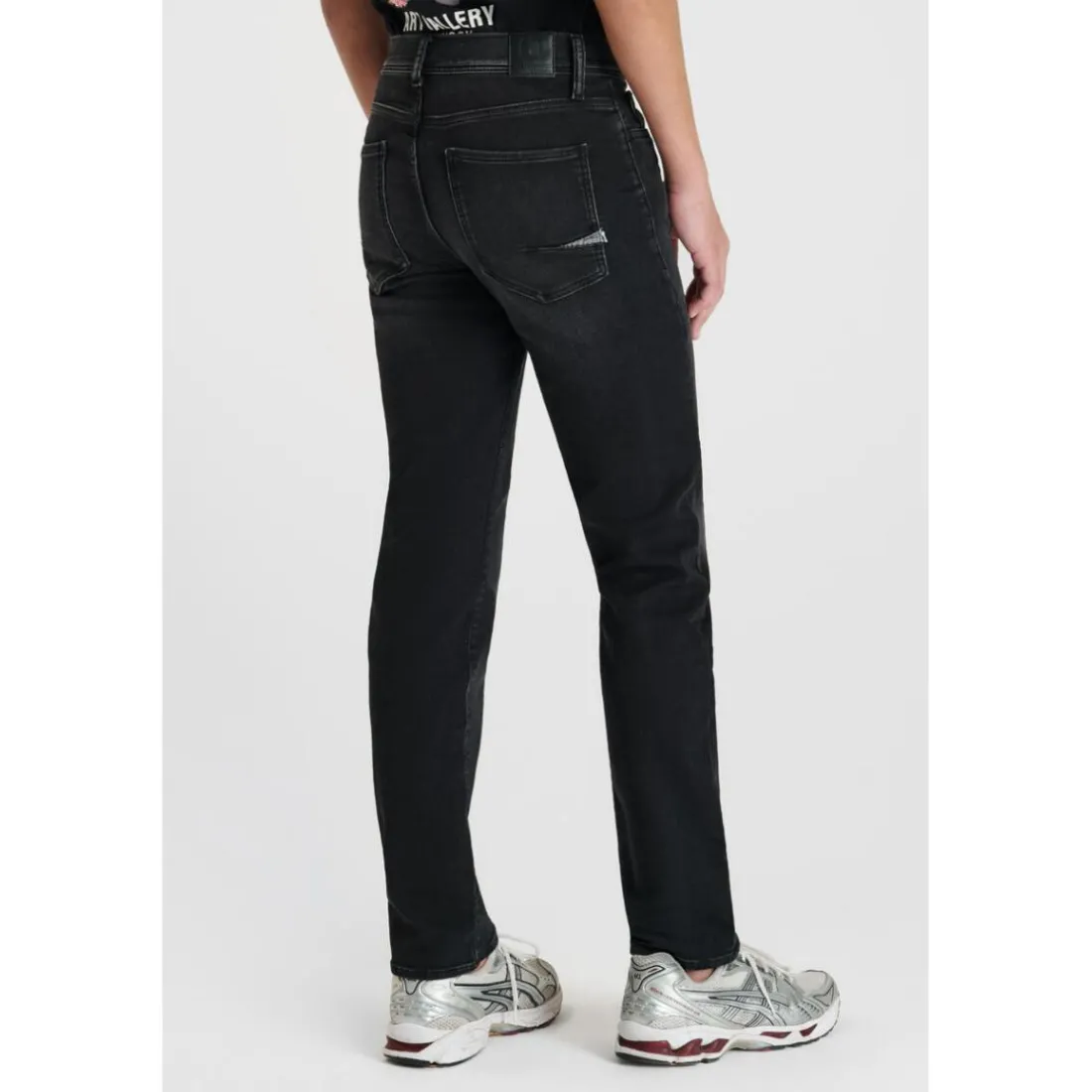 Jeans regular droit, longueur 34 noir Mattia en coton Tom