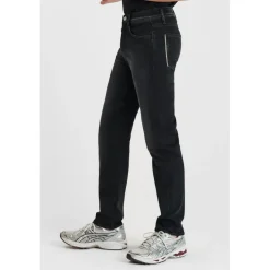 Jeans regular droit, longueur 34 noir Mattia en coton Tom