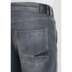 Jeans regular, droit loose, longueur 34 bleu en coton Aron